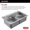 33&rdquo; Workstation&nbsp;Drop-In Top Mount&nbsp;Double&nbsp;Bowl&nbsp;16 Gauge Stainless Steel&nbsp;Kitchen Sink&nbsp;with&nbsp;WorkFlow&trade; Ledge and Accessories